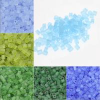 Matte Glass Seed Beads, Square, frosted 4*4mm  
