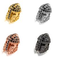 Cubic Zirconia Micro Pave Brass Beads, plated, DIY 