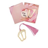 Bookmark en fer, avec Fibre de polyester, Pied, Plaqué de couleur d'or rose, teints & creux, rose Vendu par PC