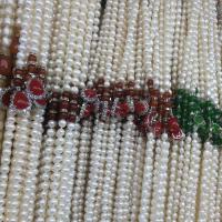 Collar de perlas de agua dulce de la ágata , perla, Gota, natural, Bricolaje & diferentes estilos para la opción, más colores para la opción, 7-8mm, longitud:45 cm, Vendido por Sarta