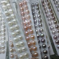 Half Drilled Cultured Freshwater Pearl Beads, Round, natural, DIY 12-13mm 