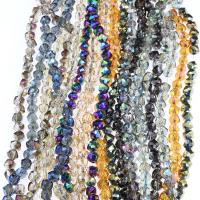 Perles de cristal bicône, Placage, DIY, plus de couleurs à choisir, 13*12mm Environ 1mm, Vendu par brin