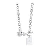 Titanium Steel Jewelry Necklace, portable, silver color, 47cmuff0c 