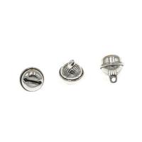 Zinc Alloy Jingle Bell for Christmas Decoration, antique silver color plated, DIY, nickel, lead & cadmium free, 11*9mm Approx 1mm 