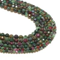 Ruby in Zoisite Beads, Round, natural, DIY & faceted, mixed colors 
