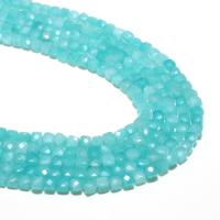 Perles amazonite, Rond, naturel, DIY & facettes, bleu, 4mm Vendu par brin