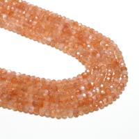 Sunstone Bead, Round, natural, DIY & faceted, golden, 2*3mm, Approx 