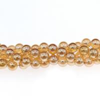 Round Crystal Beads, plated, DIY, 14mm Approx 2mm 