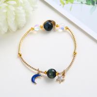 Cats Eye Bracelets, with Zinc Alloy, Geometrical Pattern, plated & for woman 200uff0c6mm 