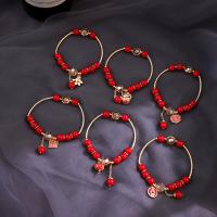 Fashion Zinc Alloy Bracelets, Geometrical Pattern, plated & for woman 190mm 