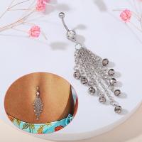 Stainless Steel Belly Ring, fashion jewelry, silver color 