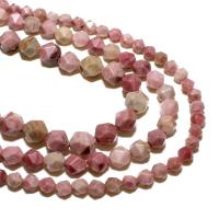 Perles de bois en pierre , pierre de grain, Losange, naturel, DIY & facettes, rouge clair, Vendu par brin