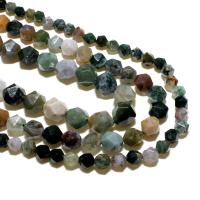 Natural Indian Agate Beads, Rhombus, DIY & faceted, mixed colors 