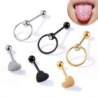 Stainless Steel tongue ring, fashion jewelry 