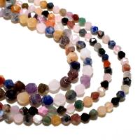 Смешанные бусы с драгоценными камнями, Многоцветный камень, Ромб, натуральный, DIY & граненый, разноцветный, продается Strand