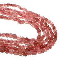 Strawberry Quartz Beads, natural, DIY, pink, 6*8mm, Approx 