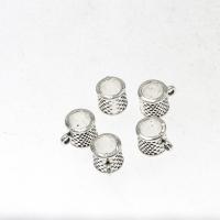 Zinc Alloy Bail Beads, Donut, antique silver color plated, DIY, 12*13*6mm Approx 3mm 