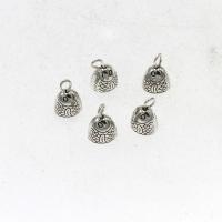 Zinc Alloy Jingle Bell for Christmas Decoration, antique silver color plated, DIY, 10*12*10mm Approx 1mm, Approx 