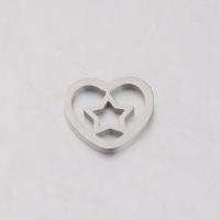 Stainless Steel Heart Pendants, plated, DIY & hollow 10*9mm 