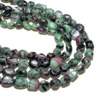 Ruby in Zoisite Beads, Ellipse, natural, DIY, green 