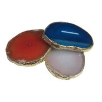 Agate Pendants de Quartz , pierre gemme, poli, envoyé au hasard & normes différentes pour le choix, couleurs mélangées, Vendu par PC