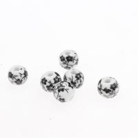 Kunstdruck Porzellan Perlen, rund, plattiert, DIY, keine, 14*13mm, Bohrung:ca. 2mm, 10PCs/Tasche, verkauft von Tasche
