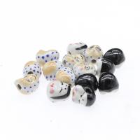 Abalorios de porcelana de animal, chapado, Bricolaje, más colores para la opción, 17*14*13mm, agujero:aproximado 3mm, 10PCs/Bolsa, Vendido por Bolsa