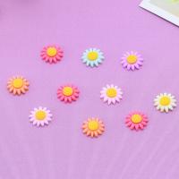 Resin Flower Cabochon, epoxy gel, DIY, mixed colors, 14mm 