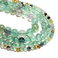 Fluorite Beads, Natural Fluorite, Round, natural, DIY, green 