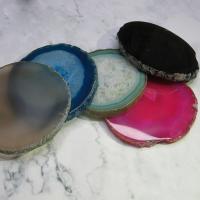 Agate Pendants de Quartz , quartz clair, envoyé au hasard & normes différentes pour le choix & mélangé, couleurs mélangées, Vendu par PC