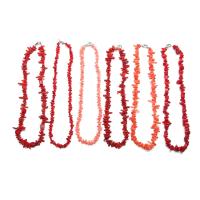 Collier de corail synthétique, bijoux de mode & styles différents pour le choix, plus de couleurs à choisir, 450mm, Vendu par brin