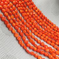 Mixed Natural Coral Beads, Synthetic Coral, Round, DIY, red 