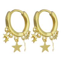 Huggie Hoop Drop Earring, Mixed Material, gold color plated & for woman, 20mm 