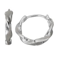 Sterling Silver Huggie Hoop Earring, Mixed Material, plated & for woman 