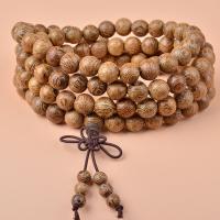 108 Mala Beads, Wenge, with Beeswax & turquoise, polished, Unisex  