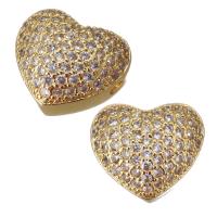 Cubic Zirconia Micro Pave Brass Beads, plated, fashion jewelry & DIY & with cubic zirconia Approx 1.5mm 