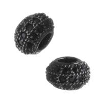 Cubic Zirconia Micro Pave Brass Beads, plated, fashion jewelry & DIY & with cubic zirconia Approx 2.5mm 