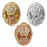 Cubic Zirconia Micro Pave Brass Beads, plated, fashion jewelry & DIY & with cubic zirconia Approx 1.5mm 