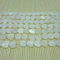 Natural White Shell Beads, Heart, DIY, white, 12mm 