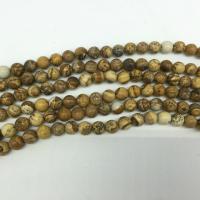 Landschafts-Jaspis Perlen, Bild Jaspis, rund, poliert, DIY & verschiedene Größen vorhanden, verkauft von Strang