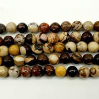 Zebra-Jaspis Perle, Zebra Jaspis, rund, poliert, DIY & verschiedene Größen vorhanden & facettierte, verkauft von Strang