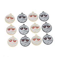 Fashion Halloween Pendant, Zinc Alloy, Round, plated, DIY 20.5*23*2mm Approx 1mm 