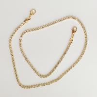 Zinc Alloy Mask Chain Holder, gold color plated, for woman, 500mm 