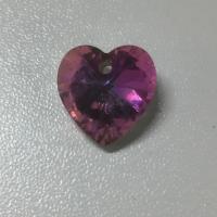 Crystal Jewelry Pendants, Heart, faceted 