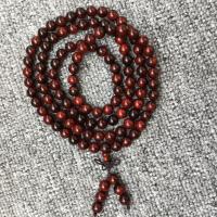 108 Mala Beads, Pterocarpus Santalinus, folk style & Unisex 