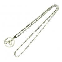 Titanium Steel Jewelry Necklace, fashion jewelry, golden 