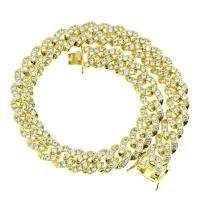 Brass Cubic Zirconia Necklace, with Cubic Zirconia, fashion jewelry  