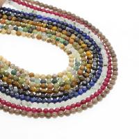 Gefärbter Marmor Perlen, Jade, rund, DIY & verschiedene Stile für Wahl, keine, 3mm, verkauft von Strang