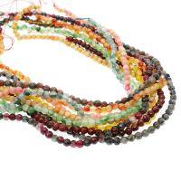 Gefärbter Marmor Perlen, Jade, rund, DIY & verschiedene Stile für Wahl & facettierte, keine, verkauft von Strang