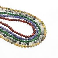 Gefärbter Marmor Perlen, Jade, rund, DIY & verschiedene Stile für Wahl, keine, verkauft von Strang